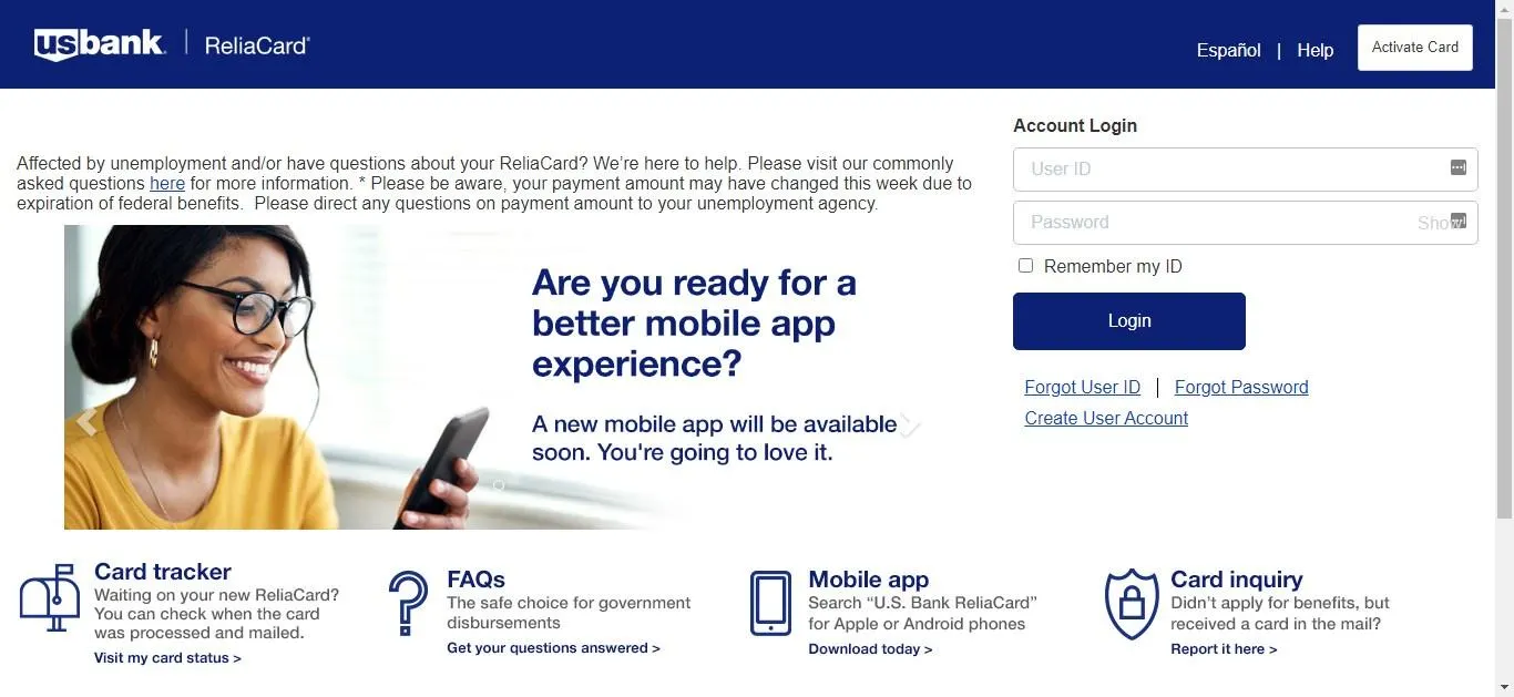 How to Activate US Bank ReliaCard Online