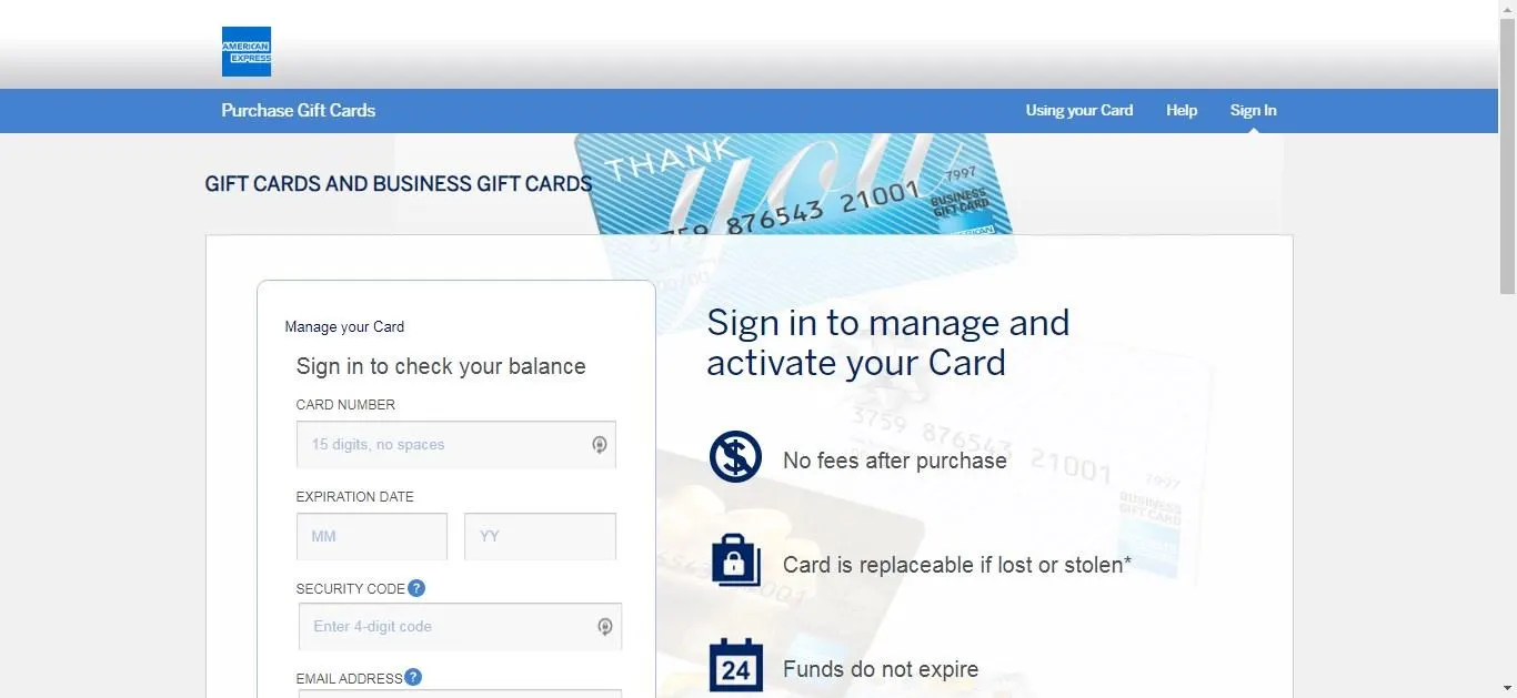 How to Activate Your American Express Gift Card Online