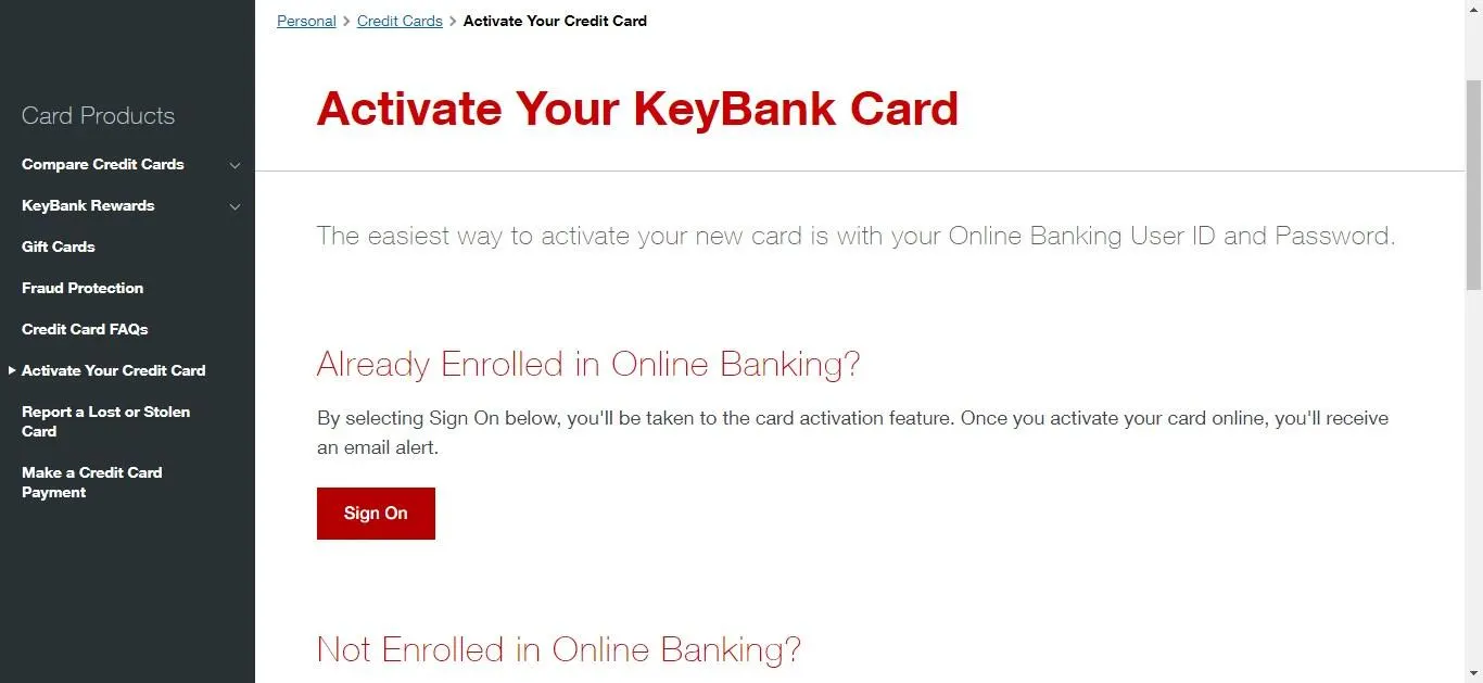 How to Activate KeyBank Debit Card | keybankgiftcards.com - 2 Activate Your KeyBank Card