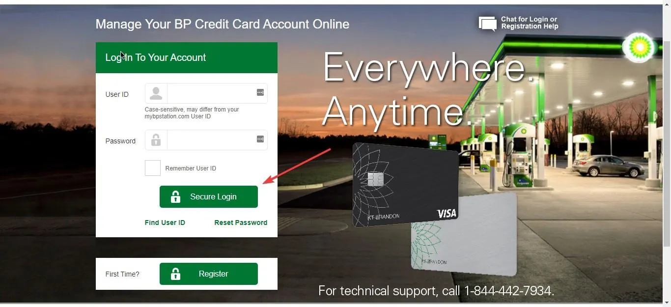 How to Login into BP Credit Card Account Online